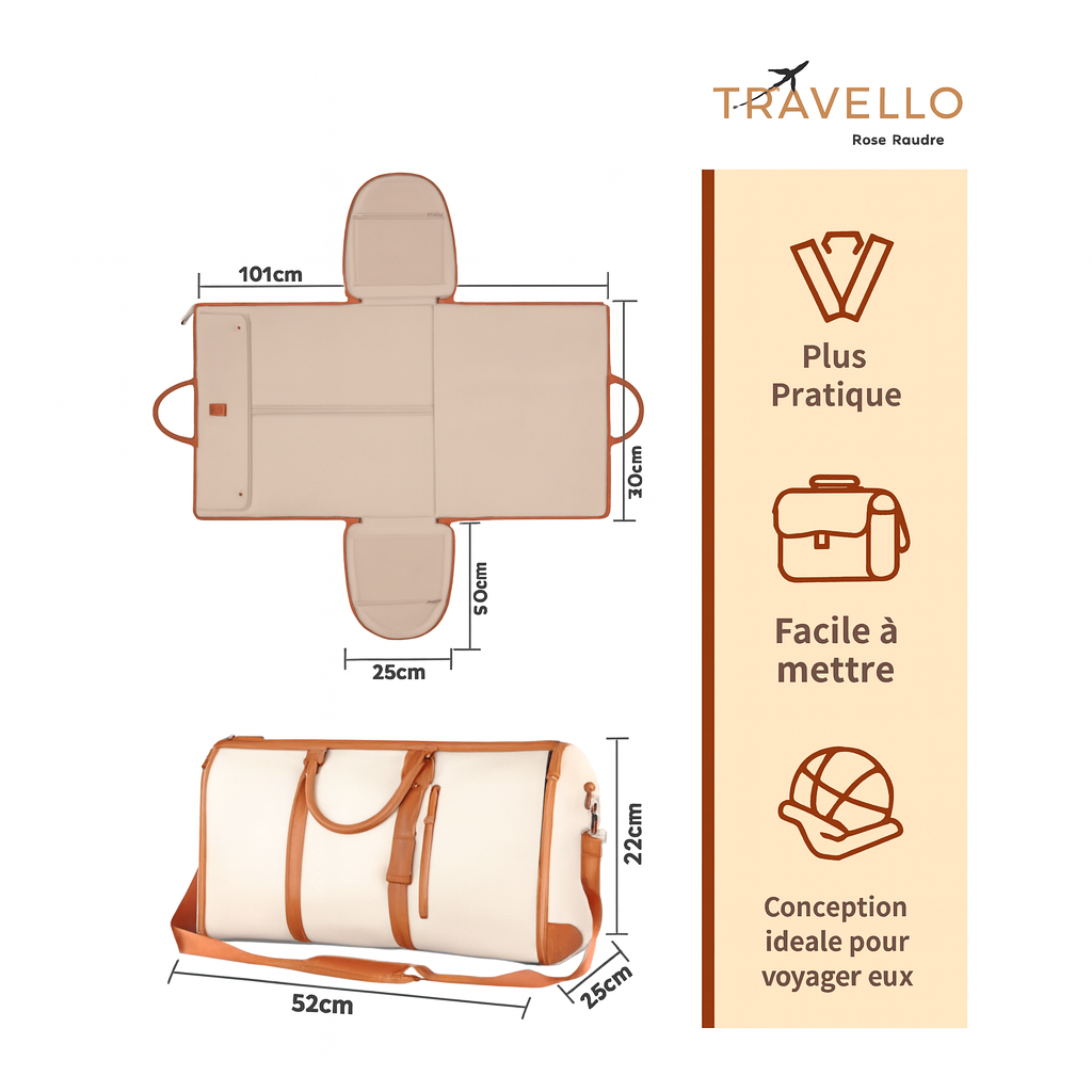 Travello™ – Sac de Voyage Pliable 40L (Édition Limitée)